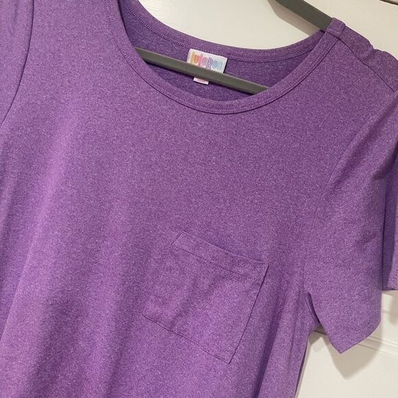 EUC Women’s LuLaRoe Carly Casual Knit Swing Dress  sz S Lavender - Picture 4 of 5